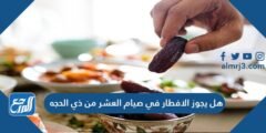 هل يجوز الافطار في صيام العشر من ذي الحجه 2025 3 هل يجوز الافطار في صيام العشر من ذي الحجه