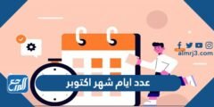 كم عدد ايام شهر اكتوبر 2025