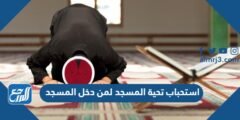 استحباب تحية المسجد لمن دخل المسجد