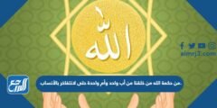 من حكمة الله من خلقنا من أب واحد وأم واحدة حتى لانتفاخر بالأنساب. 2025 2 من حكمة الله من خلقنا من أب واحد وأم واحدة حتى لانتفاخر بالأنساب.