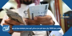 يتقاضى فواز ١٨٠٠٠ ريال سنويا نظير عمل مسائي. أوجد معدل ما يتقاضاه فواز كل شهر؟ 2025 3 يتقاضى فواز ١٨٠٠٠ ريال اسبوعيا نظير عمل مسائي. معدل ما يتقاضاه فواز كل شهر؟