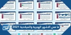 ما هي الاشهر الهجرية والميلادية 2025 1 ما هي الاشهر الهجرية والميلادية 2024