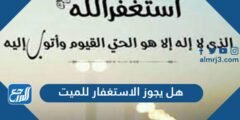 هل يجوز الاستغفار للميت وما هي الأعمال التي تنفع الميت 2025 3 هل يجوز الاستغفار للميت وما هي الأعمال التي تنفع الميت