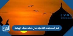 كم استمرت الدعوة في مكة قبل الهجرة 2025 3 كم استمرت الدعوة في مكة قبل الهجرة