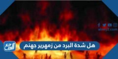هل شدة البرد من زمهرير جهنم