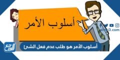أسلوب الأمر هو طلب عدم فعل الشئ 2025 2 أسلوب الأمر هو طلب عدم فعل الشئ