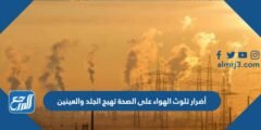أضرار تلوث الهواء على الصحة تهيج الجلد والعينين