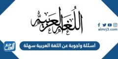 اسئلة واجوبة عن اللغة العربية سهلة 2025 3 اسئلة واجوبة عن اللغة العربية سهلة