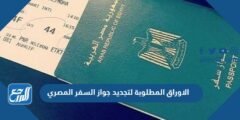 الاوراق المطلوبة لتجديد جواز السفر المصري 2025