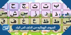 الحروف الهجائيه من الالف الى الياء