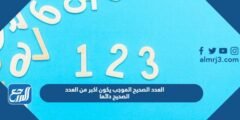 العدد الصحيح الموجب يكون اكبر من العدد الصحيح دائما 2025 3 العدد الصحيح الموجب يكون اكبر من العدد الصحيح دائما