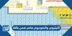 الليثيوم، والصوديوم عناصر ضمن عائلة ……………….. 2025