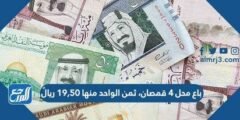 باع محل ٤ قمصان، ثمن الواحد منها ١٩,٥٠ ريالً