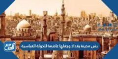 بنى مدينة بغداد وجعلها عاصمة للدولة العباسية 2025 3 بنى مدينة بغداد وجعلها عاصمة للدولة العباسية