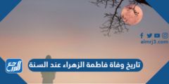 تاريخ وفاة فاطمة الزهراء عند السنة 2025 1 تاريخ وفاة فاطمة الزهراء عند السنة