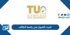 كيفية تثبيت القبول في جامعة الطائف 1446 2025 1 كيفية تثبيت القبول في جامعة الطائف 1446