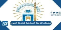 تخصصات الجامعة الإسلامية بالمدينة المنورة