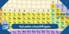 جميع الأكتنيدات عناصر لينة - 2025 3 جميع الأكتنيدات عناصر لينة - موقع المرجع