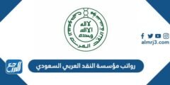سلم رواتب مؤسسة النقد العربي السعودي 1446 مع البدلات