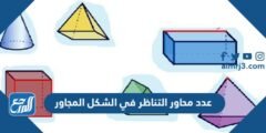 عدد محاور التناظر في الشكل المجاور 2025