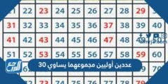 عددين أوليين مجموعهما يساوي 30 2025 2 عددين أوليين مجموعهما يساوي 30