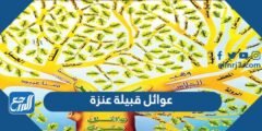 عوائل قبيلة عنزة - موقع المرجع