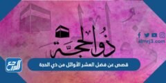 قصص عن فضل العشر الأوائل من ذي الحجة 2025 3 قصص عن فضل العشر الأوائل من ذي الحجة