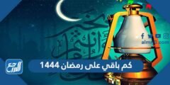 كم باقي على رمضان 1446 العد التنازلي 2025 2 كم باقي على رمضان 1445 العد التنازلي