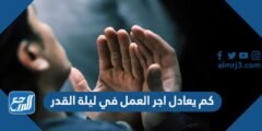 كم يعادل اجر العمل في ليلة القدر