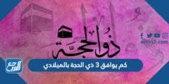 كم يوافق 3 ذي الحجة بالميلادي 2025 2 كم يوافق 3 ذي الحجة بالميلادي 2024