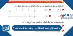 ما العدد الذي تمثله النقاط أ ، ب ، ج على خط الأعداد أدناه ؟ 2025 3 ما العدد الذي تمثله النقاط أ ، ب ، ج على خط الأعداد أدناه ؟