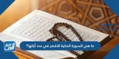 ما هي السورة المكية الاقصر في عدد آياتها؟ 2025 2 ما هي السورة المكية الاقصر في عدد آياتها؟