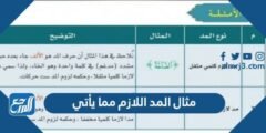 مثال المد اللازم مما يأتي 2025 3 مثال المد اللازم مما يأتي