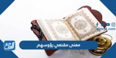 ما معنى مقنعي رؤوسهم - 2025 2 ما معنى مقنعي رؤوسهم - موقع المرجع
