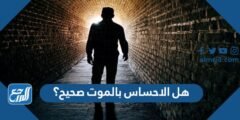 هل الاحساس بالموت صحيح؟ - 2025 1 هل الاحساس بالموت صحيح؟ - موقع المرجع