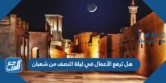 هل ترفع الأعمال في ليلة النصف من شعبان 2025 1 هل ترفع الأعمال في ليلة النصف من شعبان