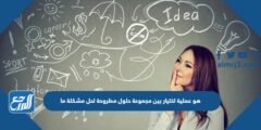 هو عملية اختيار بين مجموعة حلول مطروحة لحل مشكلة ما