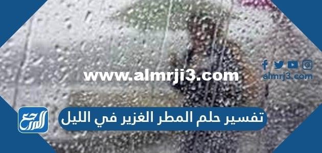 تفسير حلم المطر الغزير في الليل في منام العزباء والمتزوجة والحامل 2025 2 تفسير حلم المطر الغزير في الليل في منام العزباء والمتزوجة والحامل