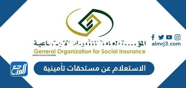 الاستعلام عن مستحقات تأمينية من المؤسسة العامة للتأمينات الاجتماعية 2025 2 الاستعلام عن مستحقات تأمينية من المؤسسة العامة للتأمينات الاجتماعية