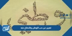 تعبير عن حب الوطن والدفاع عنه بالعناصر 2025 3 تعبير عن حب الوطن والدفاع عنه بالعناصر