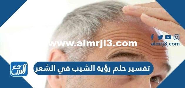 تفسير حلم رؤية الشيب في الشعر لابن سيرين والنابلسي وابن شاهين