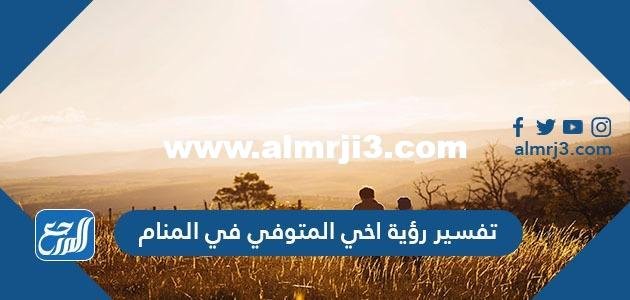 تفسير رؤية أخي المتوفي في المنام لابن سيرين والنابلسي 2025 3 تفسير رؤية أخي المتوفي في المنام لابن سيرين والنابلسي