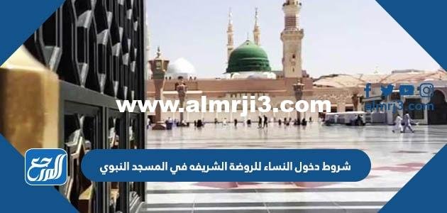 شروط دخول النساء للروضة الشريفه في المسجد النبوي 2025 1 شروط دخول النساء للروضة الشريفه في المسجد النبوي