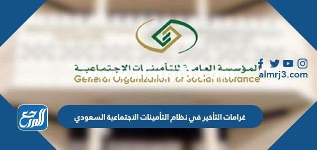 غرامات التأخير في نظام التأمينات الاجتماعية السعودي 2025 3 غرامات التأخير في نظام التأمينات الاجتماعية السعودي