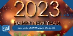 كلام عن بداية عام جديد 2025 عام ميلادي سعيد