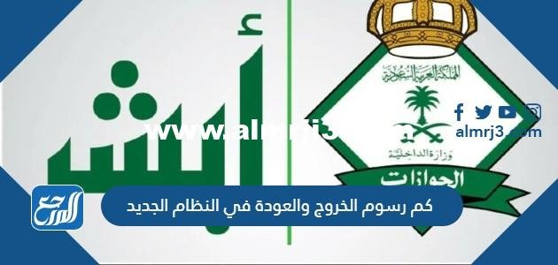كم رسوم الخروج والعودة في النظام الجديد 2025 1 كم رسوم الخروج والعودة في النظام الجديد