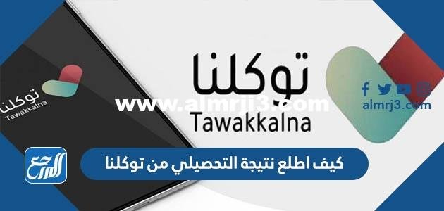 كيف اطلع نتيجة التحصيلي من توكلنا 1445