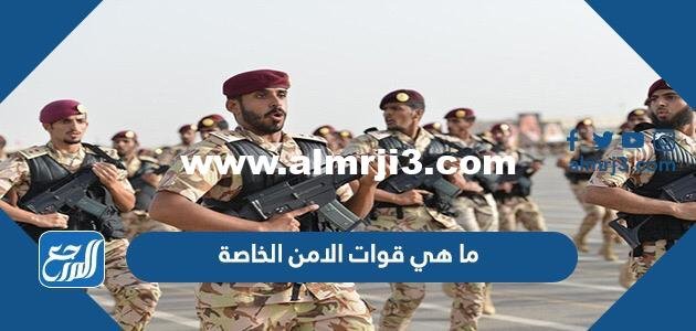 ما هي قوات الامن الخاصة 2025 2 ما هي قوات الامن الخاصة