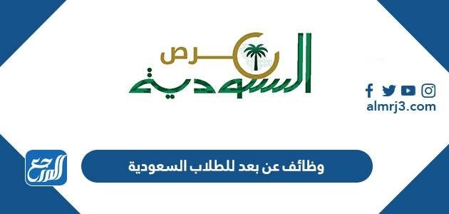وظائف عن بعد للطلاب السعودية 2025 3 وظائف عن بعد للطلاب السعودية